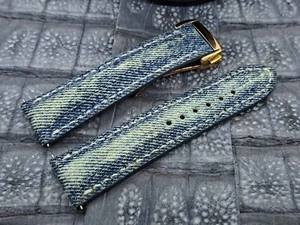 23mm/20mm Jeans Watch Band Military fashion Minimalist fashion - Picture 1 of 13
