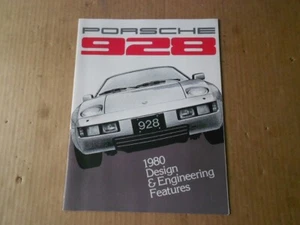 1980 Porsche 928 Design & Engineering Features Dealer Sales Booklet Original OEM - Picture 1 of 11