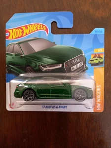 Hot Wheels ' 17 Audi RS 6 Avant 187/250 Short card Brand new - Picture 1 of 3