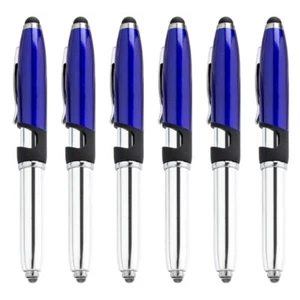 6pcs Stylus Pen 3 in 1 Ballpoint Pen with Stylus Tip Writing Pen School Supplie - Photo 1/8