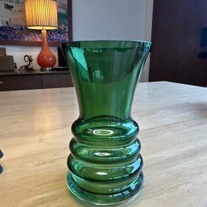 Dartington Little Gems Wibble Bottle Green Glass 6 Inch Vase - Picture 1 of 8