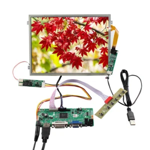 10.4" 1024X768 4:3 TFT LCD Touch Screen and HD DVI VGA Audio LVDs Board 30pins - Picture 1 of 4