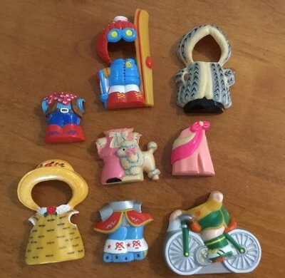 8 Vintage Knickerbocker Dolly Pops Snap On Outfits 1980s doll clothes - Image 1 of 4