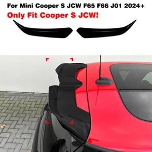 Gloss Black Tape-On Sport Rear Roof Spoiler For Mini Cooper S JCW F65 F66 J01 24 - Picture 1 of 4