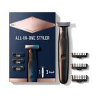 Men's All-In-One Styler Cordless Electric Stubble Trimmer with 4D Blade
