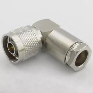 N Type Plug Male R/A Right Angle Elbow for LMR400 RG213 Ecoflex 10 Hyperflex 10 - Picture 1 of 5