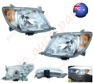 Pair LH+RH Left+Right Head Light Lamp For Toyota Hilux Ute 2005~2008 2WD 4WD AU - Picture 1 of 9