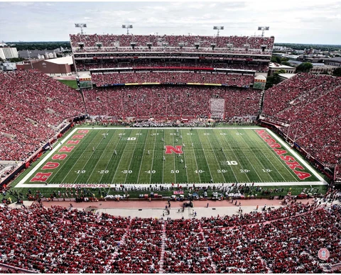 Nebraska Cornhuskers Unsigned Memorial Stadium Photograph Cover