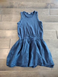 Crewcuts by J. Crew Girls dark gray blue tank dress , size 14 - Picture 1 of 9
