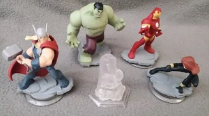 Disney Infinity 2.0 Marvel Avengers Figure Lot Hulk Iron Man Thor Black Widow + - Picture 1 of 7
