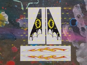 Corgi 107 Batboat Early Fin & Hull Reproduction Stickers - Picture 1 of 1
