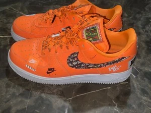 Nike Air Force 1 Low Just Do It Orange 2018 AR7719-800 US size 9 Good Condition - Picture 1 of 14