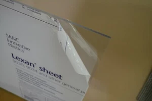 "Lexan Polycarbonat Kunststofffolie klar 1/4"" x 4"" x 8" - Bild 1 von 3