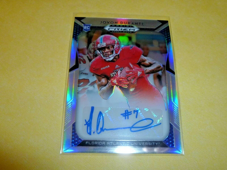 2019 Panini Prizm Draft Silver AUTOGRAPH RC Jovon Durante Florida Atlantic Owls - Image 1 of 1
