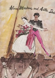 ALICIA MARKOVA AND ANTON DOLIN BALLET COMPANY 1947 PROGRAM - Picture 1 of 3