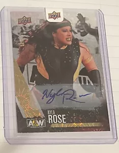 2021 All Elite Wrestling Upper Deck Nyla Rose /25 Pyro Autograph Card Series 1 - Picture 1 of 1