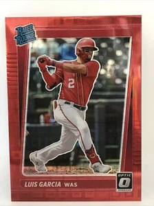 Béisbol óptico Panini 2021 Luis Garcia RC rojo #10/99 - Imagen 1 de 2