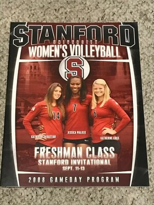 2008 STANFORD CARDINAL WOMEN'S VOLLEYBALL GAMEDAY PROGRAM - Image 1 of 2