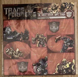 TRANS FORMERS "Revenge of the Fallen" selbstklebende Geschenkanhänger - Bild 1 von 2