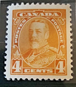 Canada #220 - King George V *Canada Stamp* (1935) 4¢, OG, XF, MNH - Picture 1 of 3