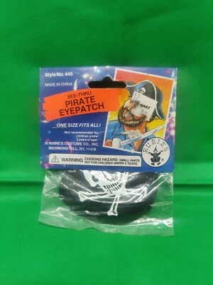 Vintage Rubie's Costume Co. Pirate See Thru Eyepatch One Size Fits All Style 445 - Image 1 of 3
