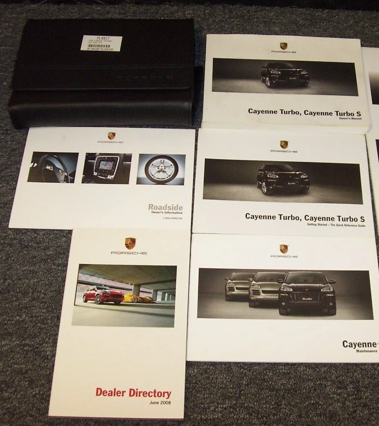 2009 Porsche Cayenne Turbo & Cayenne Turbo S Owner Operator Manual Set - Image 1 of 1