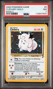 PSA 7 Clefairy Holo Rare NM #6 Base Set 11 2000 Pokemon 112807830 - Picture 1 of 2