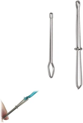2PCS Bodkin Set for Threading Elastic, Pinch Clamp Large Eye...  - Image 1 of 4