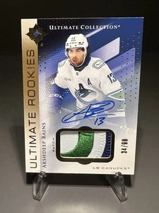 Parche automático Ultimate Rookies 2024-25 Upper Deck/99 Arshdeep Bains novato automático - Imagen 1 de 2
