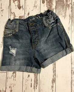 Cherokee Girls 7/8 Shorts Classic Jean Denim EUC summer spring - Picture 1 of 3