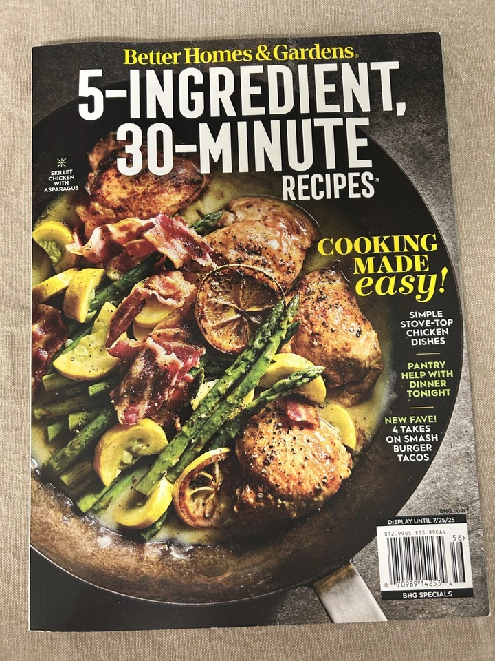 5 Ingredient, 30-minute Recipes ~ Better Homes & Gardens Magazine 2025 - Image 1 of 1