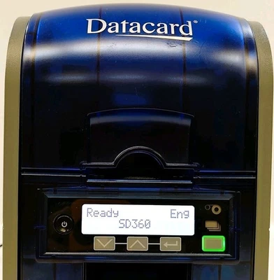 Datacard SD360 Automatic Dual Sided ID Card Printer -Works- *Read* Missing Tray - Image 1 of 4