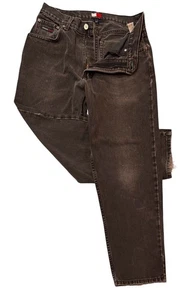 Vintage 90er Tommy Hilfiger grau Mid Rise Denim Jeans Herren Größe 30W x 29I - Bild 1 von 7