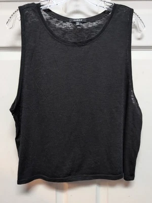 Camiseta sin mangas negra. Mujer Zobha Talla XL Negro Sin Mangas Cuello Redondo Transparente Foto 1 de 4