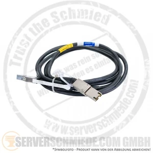 Câble câble SAS externe EMC 3m 1x SFF-8644 vers 1x bibliothèque de bandes de stockage SFF-8088 - Photo 1/4
