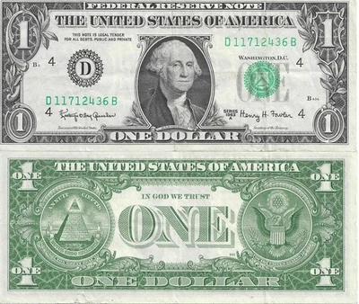 1963A $1 4 D Federal Reserve Note D11712436B - Image 1 of 2