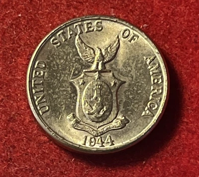 Philippines 5 Centavos 1944 Copper-Nickel-Zinc Coin KM#180a T8875 - Image 1 of 2