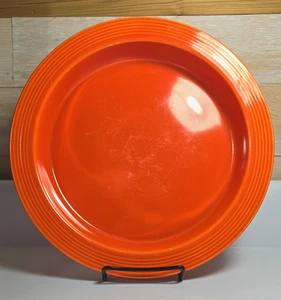 Bandeja Fiesta Red Relish Base Marcada De Colección - Fiestaware Rasguños y Mordeduras de Pulgas - Imagen 1 de 9