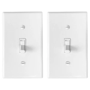 Interruptor de receptáculo de luz 4 piezas panel basculante palanca de repuesto LED - Imagen 1 de 11