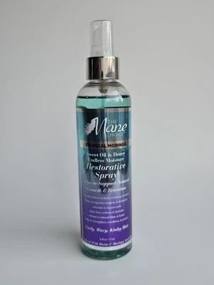 Spray restaurador de moringa tropical The Mane Choice 8 oz cabello rizado ondulado rizado Foto 1 de 3