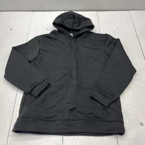 Black Basic Drawstring Long Sleeve Hoodie Womens Size 2X-Large NEW - Picture 1 of 5