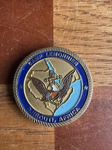 Camp Lemonnier Djibouti Africa Helping Africans Help Themselves Challenge Coin - Picture 1 of 3