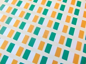 Pack of 64 Small Mini 20x12mm Irish Ireland Eire Flag Stickers, Sticky Labels - Picture 1 of 1