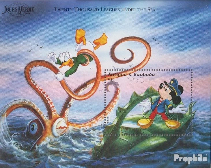 antigua and Barbuda Block347 mint/MNH 1996 Walt-Disney-Figures - Изображение 1 из 1