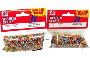 Lot of Two Seed Bead Packs Multi Color Perle Rochaille 10/0 #140 Westrim Crafts - Picture 1 of 3