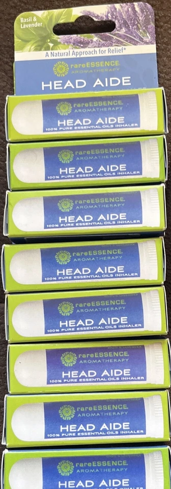 rareEssence Head Aide Essential Oil Inhaler Basil and Lavender