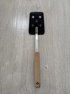 Vintage Club Kochgeschirr Edelstahl Nylon Schlitz Spatel Flipper Wender USA 11,75" - Bild 1 von 13