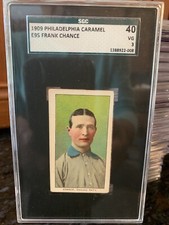 1909 E95 PHILADELPHIA CARAMEL - FRANK CHANCE - SGC 40 VG 3