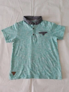 Boys Polo Shirt Tu Age 6 Short Sleeve Collar Blue 12119 - Picture 1 of 12