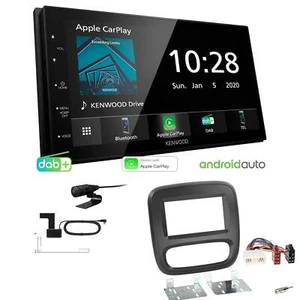 Kenwood Autoradio Apple CarPlay DAB+ für Renault Trafic III ab 2014 schwarz - Bild 1 von 6